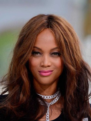 Tyra Banks Zauberhaft Wellig Spitzefront Echthaar Perücke