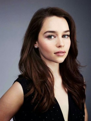 Emilia Clarke Eindrucksvoll Wellig Spitzefront Echthaar Perücke