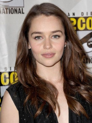 Emilia Clarke schick Wellig Spitzefront Kunsthaar Perücke