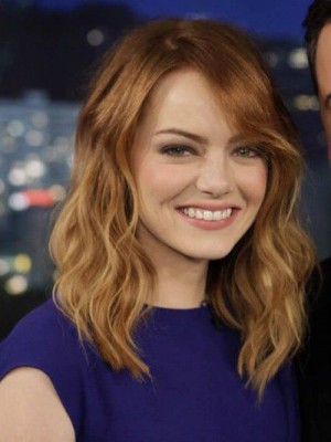 Emma Stone Bewundernswert Wellige Remy Echthaar Spitzefront Perücke