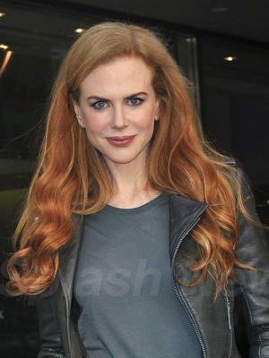 Nicole Kidman Fantastisch Wellige Spitzefront Synthetische Perücke